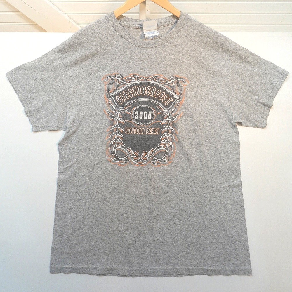 Vintage 2005 Daytona Bikertoberfest T-Shirt Men's Large Y2K Tennessee River Tee